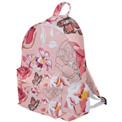 Beautiful-seamless-spring-pattern-with-roses-peony-orchid-succulents The Plain Backpack by uniart180623