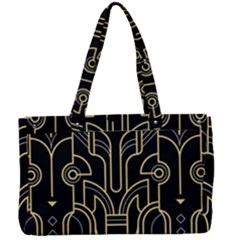 Art-deco-geometric-abstract-pattern-vector Canvas Work Bag by uniart180623