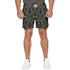 Art-deco-geometric-abstract-pattern-vector Men s Runner Shorts by uniart180623