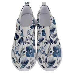 Indigo-watercolor-floral-seamless-pattern No Lace Lightweight Shoes by uniart180623