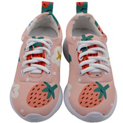 Strawberry-seamless-pattern Kids Athletic Shoes