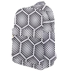 Halftone-tech-hexagons-seamless-pattern Classic Backpack by uniart180623