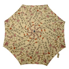 Seamless-pattern-with-different-flowers Hook Handle Umbrellas (small) by uniart180623