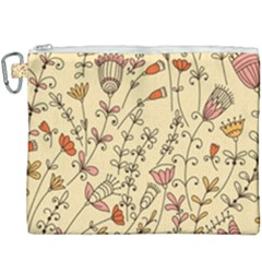 Seamless-pattern-with-different-flowers Canvas Cosmetic Bag (xxxl) by uniart180623