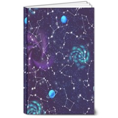 Realistic-night-sky-poster-with-constellations 8  X 10  Softcover Notebook