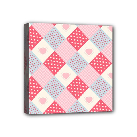 Cute-kawaii-patches-seamless-pattern Mini Canvas 4  X 4  (stretched) by uniart180623