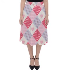 Cute-kawaii-patches-seamless-pattern Classic Midi Skirt