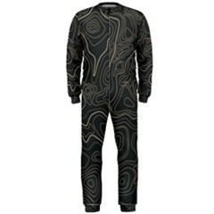Damask-seamless-pattern Onepiece Jumpsuit (men) by uniart180623