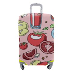 Tomato-seamless-pattern-juicy-tomatoes-food-sauce-ketchup-soup-paste-with-fresh-red-vegetables Luggage Cover (small) by uniart180623