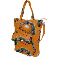 Seamless-pattern-with-taco Shoulder Tote Bag by uniart180623