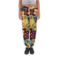 Fabulous-colorful-floral-seamless Women s Jogger Sweatpants