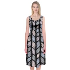 Seamless-pattern-with-interweaving-braids Midi Sleeveless Dress