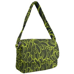 Green-abstract-stippled-repetitive-fashion-seamless-pattern Courier Bag