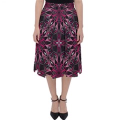 Seamless-pattern-with-flowers-oriental-style-mandala Classic Midi Skirt