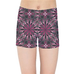 Seamless-pattern-with-flowers-oriental-style-mandala Kids  Sports Shorts by uniart180623