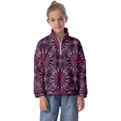 Seamless-pattern-with-flowers-oriental-style-mandala Kids  Half Zip Hoodie by uniart180623