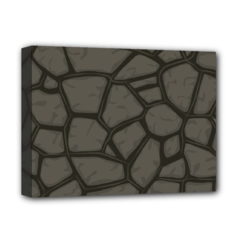 Cartoon-gray-stone-seamless-background-texture-pattern Deluxe Canvas 16  X 12  (stretched) 