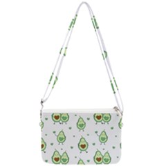 Cute-seamless-pattern-with-avocado-lovers Double Gusset Crossbody Bag by uniart180623