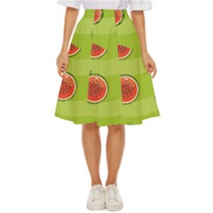 Seamless-background-with-watermelon-slices Classic Short Skirt by uniart180623