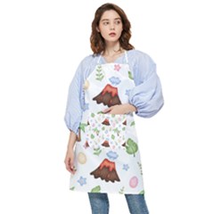 Cute-palm-volcano-seamless-pattern Pocket Apron by uniart180623