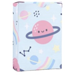 Cute-planet-space-seamless-pattern-background Playing Cards Single Design (rectangle) With Custom Box by uniart180623