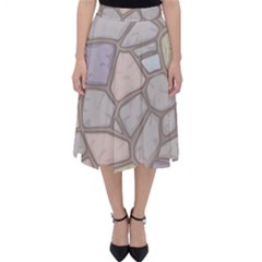 Cartoon-colored-stone-seamless-background-texture-pattern Classic Midi Skirt