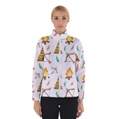 Cute-cartoon-native-american-seamless-pattern Women s Bomber Jacket