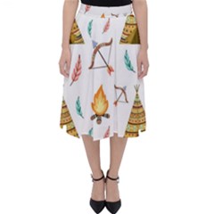 Cute-cartoon-native-american-seamless-pattern Classic Midi Skirt