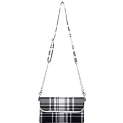Pixel-background-design-modern-seamless-pattern-plaid-square-texture-fabric-tartan-scottish-textile- Mini Crossbody Handbag