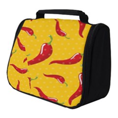 Chili-vegetable-pattern-background Full Print Travel Pouch (small) by uniart180623