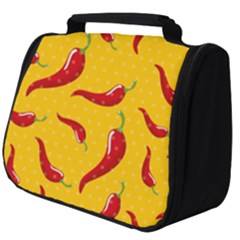 Chili-vegetable-pattern-background Full Print Travel Pouch (big) by uniart180623