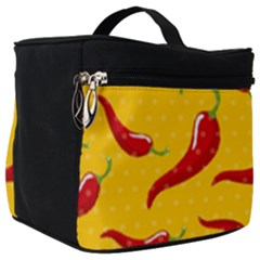 Chili-vegetable-pattern-background Make Up Travel Bag (big)