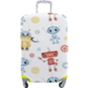 Cute-cartoon-robots-seamless-pattern Luggage Cover (Large) View1