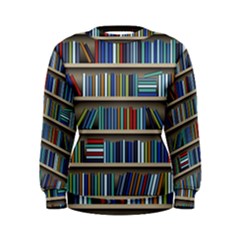 Bookshelf Women s Sweatshirt by uniart180623