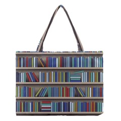 Bookshelf Medium Tote Bag by uniart180623