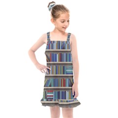 Bookshelf Kids  Overall Dress by uniart180623