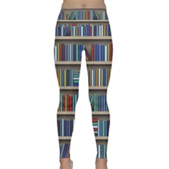 Bookshelf Lightweight Velour Classic Yoga Leggings by uniart180623