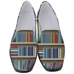 Bookshelf Women s Classic Loafer Heels by uniart180623