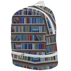 Bookshelf Zip Bottom Backpack by uniart180623