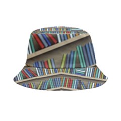 Bookshelf Inside Out Bucket Hat by uniart180623