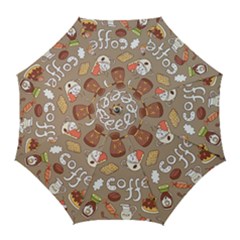 Vector-seamless-pattern-with-doodle-coffee-equipment Golf Umbrellas by uniart180623
