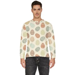 Seamless-pattern-colorful-easter-egg-flat-icons-painted-traditional-style Men s Fleece Sweatshirt