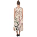 Watercolor-floral-seamless-pattern Midi Tie-Back Chiffon Dress View2