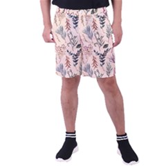 Watercolor-floral-seamless-pattern Men s Pocket Shorts