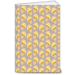 Yellow-mushroom-pattern 8  X 10  Softcover Notebook by uniart180623