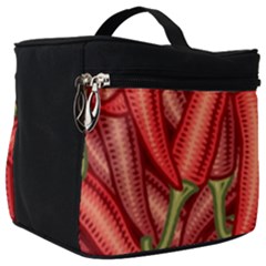 Seamless-chili-pepper-pattern Make Up Travel Bag (big) by uniart180623