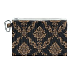 Vintage-pattern Canvas Cosmetic Bag (large)