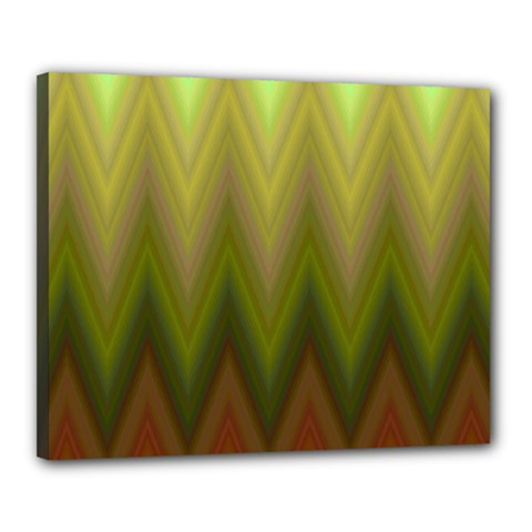 Zig Zag Chevron Classic Pattern Canvas 20  X 16  (stretched)