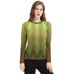 Zig Zag Chevron Classic Pattern Women s Long Sleeve Rash Guard by Celenk