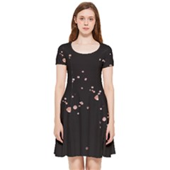 Abstract Rose Gold Glitter Background Inside Out Cap Sleeve Dress